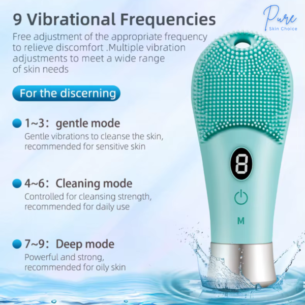 High frequency facial cleaner brush