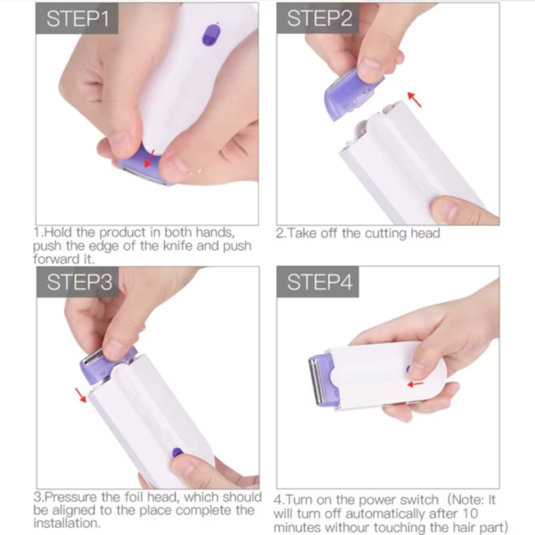 how to use hair remover machine